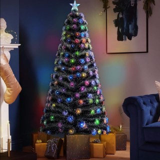 BAKAJI Φωτιζόμενο Χριστουγεννιάτικο Δέντρο 150cm με Πολύχρωμα LED Φ...