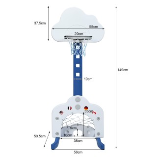 Costway Παιδική Παιδική Χαρά 3-σε-1 με Μπάσκετ, Ποδόσφαιρο & Γκολφ ... Costway Παιδική Παιδική Χαρά 3-σε-1 με Μπάσκετ, Ποδόσφαιρο & Γκολφ ...