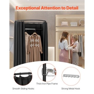 VEVOR Φορητό Δοκιμαστήριο Ιδιωτικότητας 39 x 37 x 79 εκ (Μαύρο) SYJ... VEVOR Φορητό Δοκιμαστήριο Ιδιωτικότητας 39 x 37 x 79 εκ (Μαύρο) SYJ...