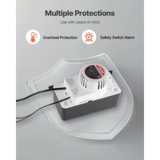 VEVOR Αντλία Συμπυκνωμάτων Αυτόματη 1/50 HP 65GPH ZBJZYPSB60W10SEO5...