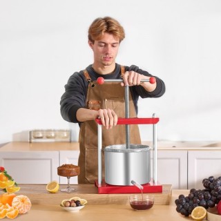 VEVOR Χειροκίνητος Πιεστήρας Κρασιού 6L από Ανοξείδωτο Ατσάλι GJYZJ... VEVOR Χειροκίνητος Πιεστήρας Κρασιού 6L από Ανοξείδωτο Ατσάλι GJYZJ...