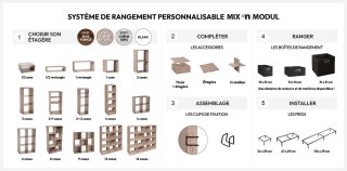 5FIVE Simply smart Σύστημα Αποθήκευσης Mix N Modul με 9 θέσεις, Μήκ... 5FIVE Simply smart Σύστημα Αποθήκευσης Mix N Modul με 9 θέσεις, Μήκ...