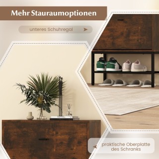 Costway Ευέλικτη και Κομψή Παπουτσοθήκη με Ρυθμιζόμενα Ράφια και Ασ... Costway Ευέλικτη και Κομψή Παπουτσοθήκη με Ρυθμιζόμενα Ράφια και Ασ...