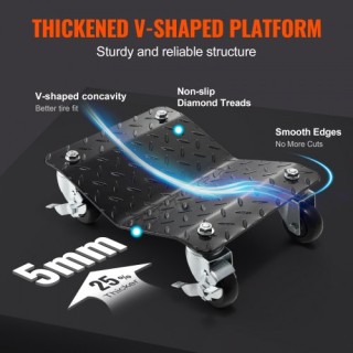 VEVOR Σετ 4 Βαρέων Καθηκόντων Καροτσάκια Αυτοκινήτου 6000LB NASLSB... VEVOR Σετ 4 Βαρέων Καθηκόντων Καροτσάκια Αυτοκινήτου 6000LB NASLSB...