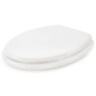 Galileo Καπάκι WC γενικής τοποθέτησης από ξύλο MDF σε Λευκό χρώμα 2...