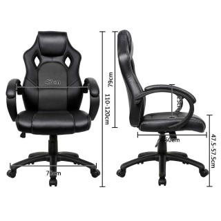 BAKAJI Καρέκλα Γραφείου Διευθυντική με Περιστρεφόμενους Τροχούς Αθ... BAKAJI Καρέκλα Γραφείου Διευθυντική με Περιστρεφόμενους Τροχούς Αθ...