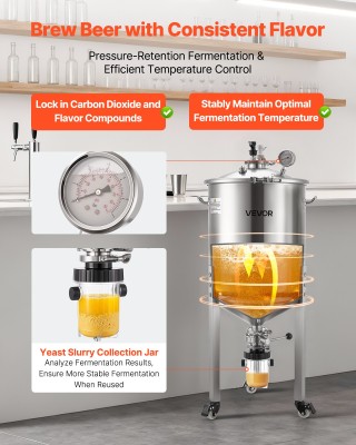 VEVOR Ζυμωτήρας Ανοξείδωτος 60L με Τροχούς & Θερμόμετρο FSSPJNJXT2F... VEVOR Ζυμωτήρας Ανοξείδωτος 60L με Τροχούς & Θερμόμετρο FSSPJNJXT2F...