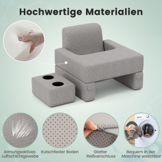 Costway  Μαξιλάρι Ανάγνωσης με Θέση Ποτού για Άνεση στο Κρεβάτι & Κ...