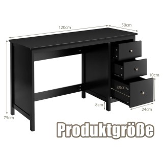 Costway Ευρύχωρο Γραφείο με 3 Συρτάρια και Αντιολισθητική Συσκευή 1... Costway Ευρύχωρο Γραφείο με 3 Συρτάρια και Αντιολισθητική Συσκευή 1...