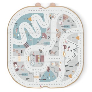 Παιδικό Καλάθι Αποθήκευσης & Χαλάκι Παιχνιδιού Υφασμάτινο 33 × 39 ×...