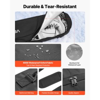 VEVOR Τσάντα Snowboard έως 65 εκ., Αδιάβροχο Υλικό 600D Oxford, με ... VEVOR Τσάντα Snowboard έως 65 εκ., Αδιάβροχο Υλικό 600D Oxford, με ...