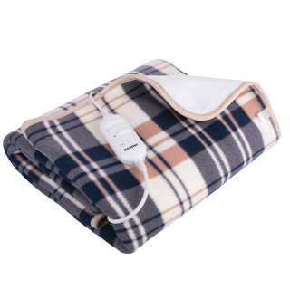 Kooper Θερμαντική κουβέρτα μονή σε σχέδιο tartan 80x160 cm με γρήγο...