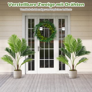 Costway Σετ 2 Τεχνητών Φοινίκων Αρέκα 90εκ σε Γλάστρα HZ10328GN-2 Costway Σετ 2 Τεχνητών Φοινίκων Αρέκα 90εκ σε Γλάστρα HZ10328GN-2