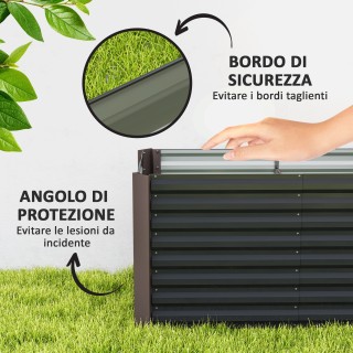 Outsunny Υπερυψωμένο Παρτέρι Σετ 2 Ορθογώνια Κομμάτια χωρίς Πάτο, ... Outsunny Υπερυψωμένο Παρτέρι Σετ 2 Ορθογώνια Κομμάτια χωρίς Πάτο, ...