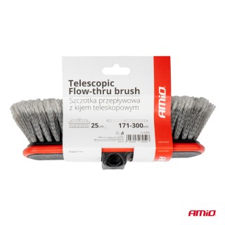 AMiO Τηλεσκοπική βούρτσα πλύσης με ροή νερού 171-300cm ,03952 AMiO Τηλεσκοπική βούρτσα πλύσης με ροή νερού 171-300cm ,03952