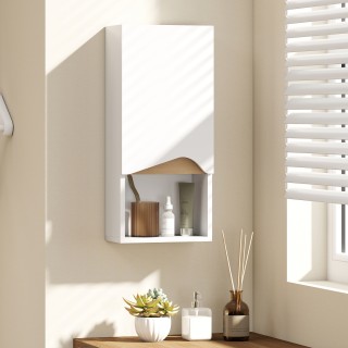 HOMCOM Κρεμαστό Ντουλάπι Μπάνιου με Ανοιχτό Ράφι και Ντουλάπι με Ρυ... HOMCOM Κρεμαστό Ντουλάπι Μπάνιου με Ανοιχτό Ράφι και Ντουλάπι με Ρυ...