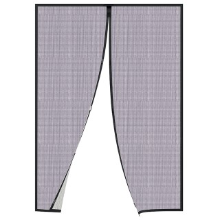 Galileo Μαύρη μαγνητική σίτα για πόρτα 130x220 cm με αυτοκόλλητη τα...