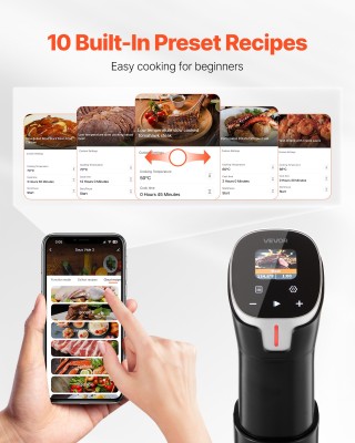 VEVOR Sous Vide Μηχανή Μαγειρέματος 1100W με WIFI και Έλεγχο App JR...