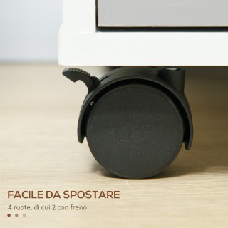 HOMCOM Γραφείο Αρχείων με 3 Συρτάρια και Κλειδιά Ασφαλείας και 4 Ρό... HOMCOM Γραφείο Αρχείων με 3 Συρτάρια και Κλειδιά Ασφαλείας και 4 Ρό...