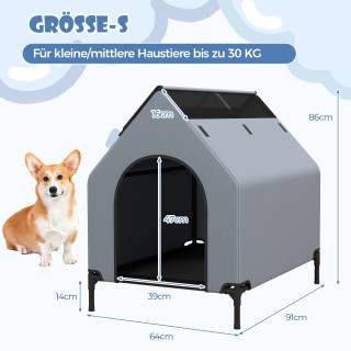 Costway  Άνετη και Πρακτική Λύση Καταφυγίου για Κατοικίδια - Υπαίθρ...