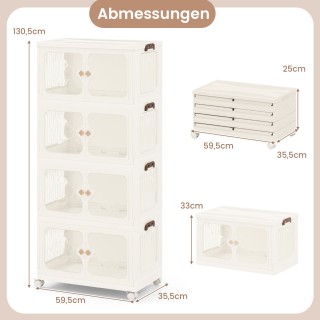Costway Μεγάλος Πλαστικός Αποθηκευτικός Κάδος 212L με Διαφανείς Πόρ... Costway Μεγάλος Πλαστικός Αποθηκευτικός Κάδος 212L με Διαφανείς Πόρ...