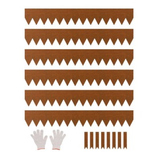 VEVOR Ατσάλινη Περιμετρική Επένδυση Τοπίου 6 Τεμαχίων 40 x 6in Ανθε...