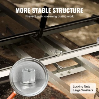 Φορητό Δισκοπρίονο VEVOR με Οδηγό Ράγας 14-36 για Ξυλουργούς  LJZJD...