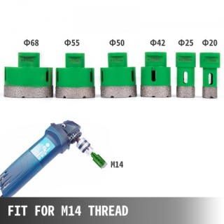 Σετ Διαμαντοτρύπανα VEVOR 6τμχ για Γρανίτη & Κεραμικά QGJJGSKKQ6JT... Σετ Διαμαντοτρύπανα VEVOR 6τμχ για Γρανίτη & Κεραμικά QGJJGSKKQ6JT...