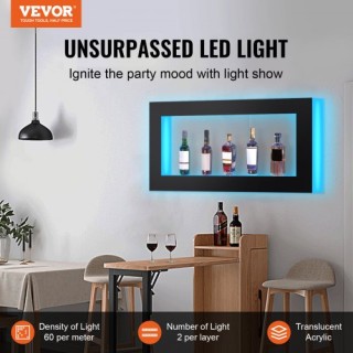 Ράφι Μπουκαλιών LED VEVOR 48 με Έλεγχο RF & Εφαρμογής KZXBGLED248R... Ράφι Μπουκαλιών LED VEVOR 48 με Έλεγχο RF & Εφαρμογής KZXBGLED248R...