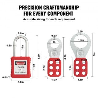 Σετ Ασφαλείας VEVOR Lockout Tagout, 60 Τεμ. AQSJTZ60JDGB62SHMV0 Σετ Ασφαλείας VEVOR Lockout Tagout, 60 Τεμ. AQSJTZ60JDGB62SHMV0