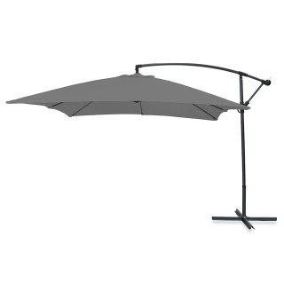 Galileo Ομπρέλα λάμπα κήπου γκρι 3x2 μ με ανθρακοχάλυβα 6 ενισχυμέν... Galileo Ομπρέλα λάμπα κήπου γκρι 3x2 μ με ανθρακοχάλυβα 6 ενισχυμέν...