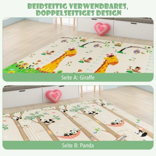 Costway Διπλής Όψεως Πτυσσόμενο Χαλάκι Δραστηριοτήτων από XPE με Σχ...