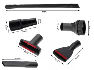 Σετ 6 Ανταλλακτικά Ακροφύσια & Βούρτσες για Ηλεκτρική Σκούπα  Με Αν...