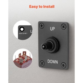 VEVOR Διακόπτης Αντιστροφής Πολικότητας 6 Ακίδων (ON)-Off-(ON) DC 1...