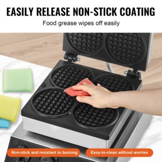 VEVOR Επαγγελματική Βαφλιέρα 4 Θέσεων 1750W Αντικολλητική SYBLSHFB... VEVOR Επαγγελματική Βαφλιέρα 4 Θέσεων 1750W Αντικολλητική SYBLSHFB...