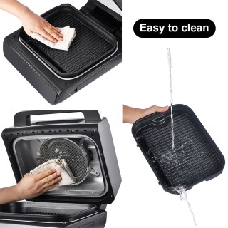 BAKAJI Φριτέζα Αέρος Fornetto 6 Λίτρων με Γκριλ, 6 Τύποι Μαγειρέματ...