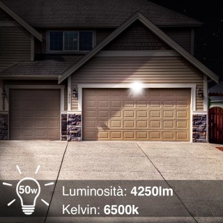 BAKAJI Υψηλής Φωτεινότητας Slim LED Εξωτερικός Προβολέας 50W, 4250l... BAKAJI Υψηλής Φωτεινότητας Slim LED Εξωτερικός Προβολέας 50W, 4250l...