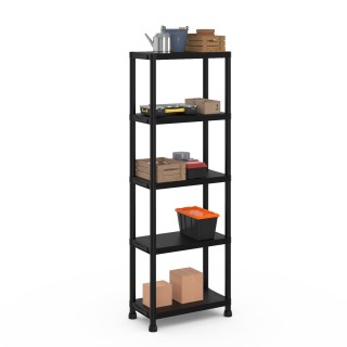 Πλαστική Ραφιέρα Αποθήκευσης με 5 Ράφια 61 x  31 x 171 cm Μαύρο 200...