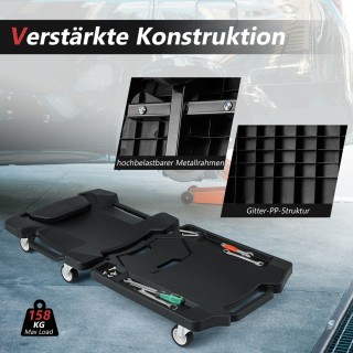 Costway 108 εκ Πτυσσόμενο Συνεργατικό Καρότσι Εργασίας με Μαξιλάρι ... Costway 108 εκ Πτυσσόμενο Συνεργατικό Καρότσι Εργασίας με Μαξιλάρι ...