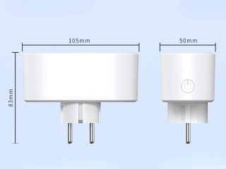 Διπλή Έξυπνη Πρίζα WiFi 16A με Χρονοδιακόπτη & Έλεγχο μέσω Εφαρμογή...
