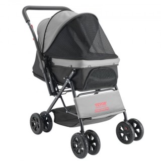 VEVOR Πτυσσόμενο Καρότσι Κατοικιδίων 4 Τροχών με Αναστρέψιμη Λαβή έ... VEVOR Πτυσσόμενο Καρότσι Κατοικιδίων 4 Τροχών με Αναστρέψιμη Λαβή έ...