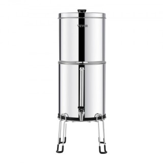 VEVOR Σύστημα Φίλτρου Νερού Βαρύτητας 2.25G Ανοξείδωτο με 2 Φίλτρα... VEVOR Σύστημα Φίλτρου Νερού Βαρύτητας 2.25G Ανοξείδωτο με 2 Φίλτρα...