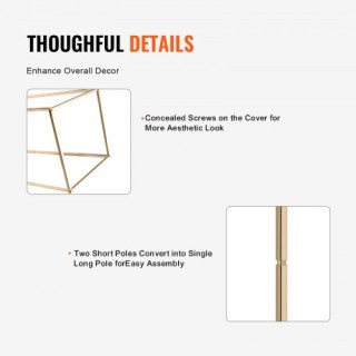 Βάσεις Λουλουδιών 80cm Χρυσές για Γάμο & Εκδηλώσεις (2 τεμ.)  HLHJL...