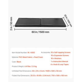 VEVOR Αδιάβροχο Στρώμα Γυμναστηρίου 5 εκ. για Μπάσκετ ZFXKQBYZFXKQJ... VEVOR Αδιάβροχο Στρώμα Γυμναστηρίου 5 εκ. για Μπάσκετ ZFXKQBYZFXKQJ...