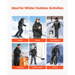 VEVOR Γυναικείο Θερμαινόμενο Μπουφάν με Μπαταρία 7.4V, Μαύρο JRJKNC... VEVOR Γυναικείο Θερμαινόμενο Μπουφάν με Μπαταρία 7.4V, Μαύρο JRJKNC...