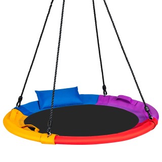 Costway Πολύχρωμη Κούνια Δέντρου για Παιδιά - Διάμετρος 100cm, Ρυθ... Costway Πολύχρωμη Κούνια Δέντρου για Παιδιά - Διάμετρος 100cm, Ρυθ...