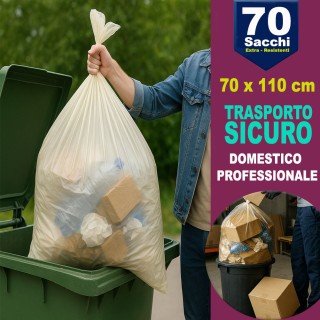 BAKAJI 70 x Μεγάλες Σακούλες Απορριμμάτων Πορτοκαλί Διαφανείς και Α... BAKAJI 70 x Μεγάλες Σακούλες Απορριμμάτων Πορτοκαλί Διαφανείς και Α...