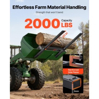 VEVOR Βαρέως Τύπου Πλατιά Πιρούνια για Τρακτέρ, 907 kg, 109 cm, Μαύ... VEVOR Βαρέως Τύπου Πλατιά Πιρούνια για Τρακτέρ, 907 kg, 109 cm, Μαύ...