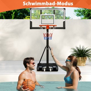 Costway Ρυθμιζόμενο Σύστημα Μπάσκετ με Ανθεκτικό Ταμπλό SP38525 Costway Ρυθμιζόμενο Σύστημα Μπάσκετ με Ανθεκτικό Ταμπλό SP38525