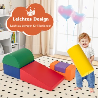 Costway 6 Τεμάχια Αφρώδεις Πολύχρωμοι Γίγαντες Κύβοι Αναρρίχησης κα...